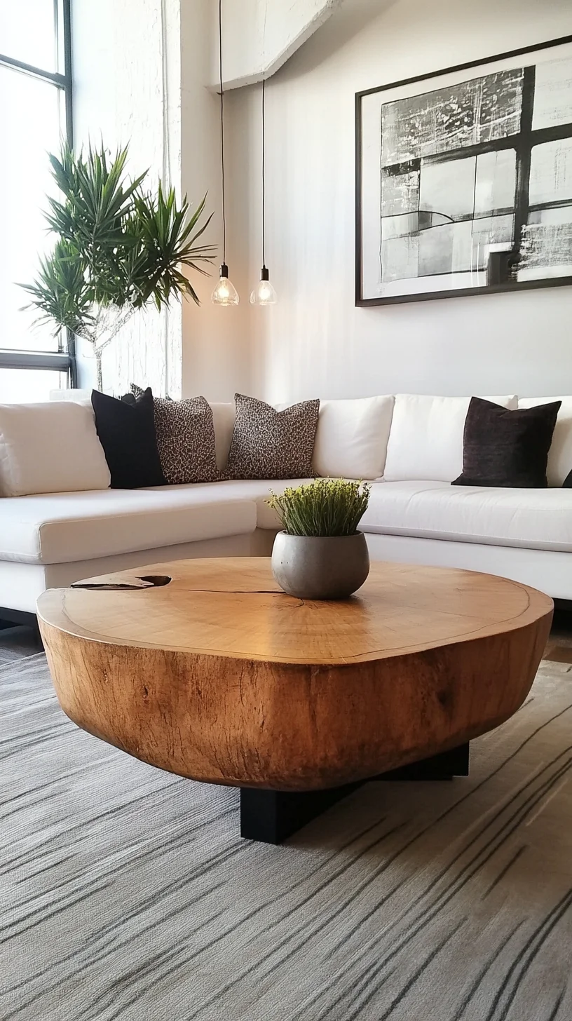 Elevate Your Space with Rustic Elegance: The Perfect Round Coffee Table