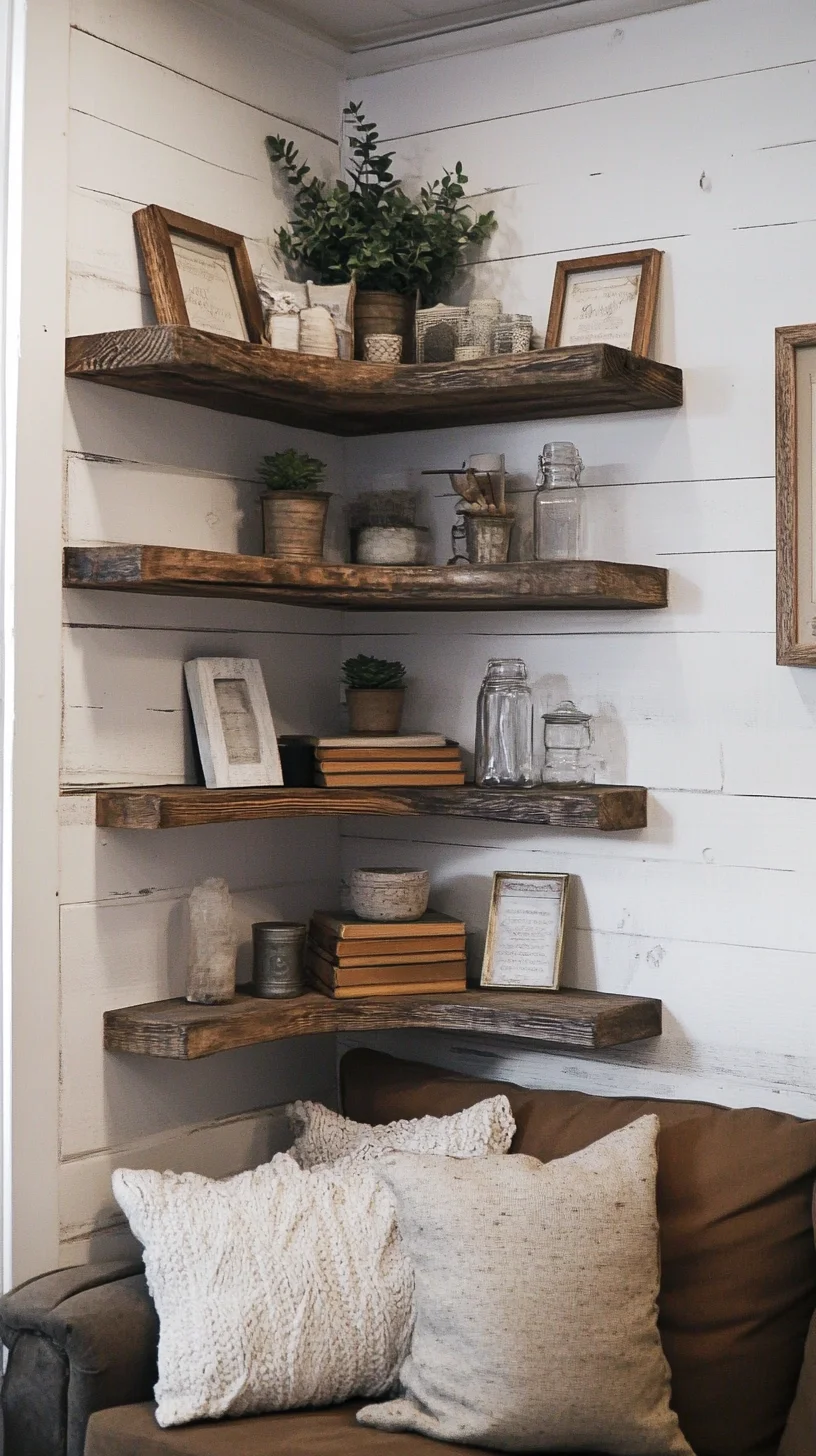 Elevate Your Space with Rustic Floating Shelves: A Perfect Blend of Charm and Function