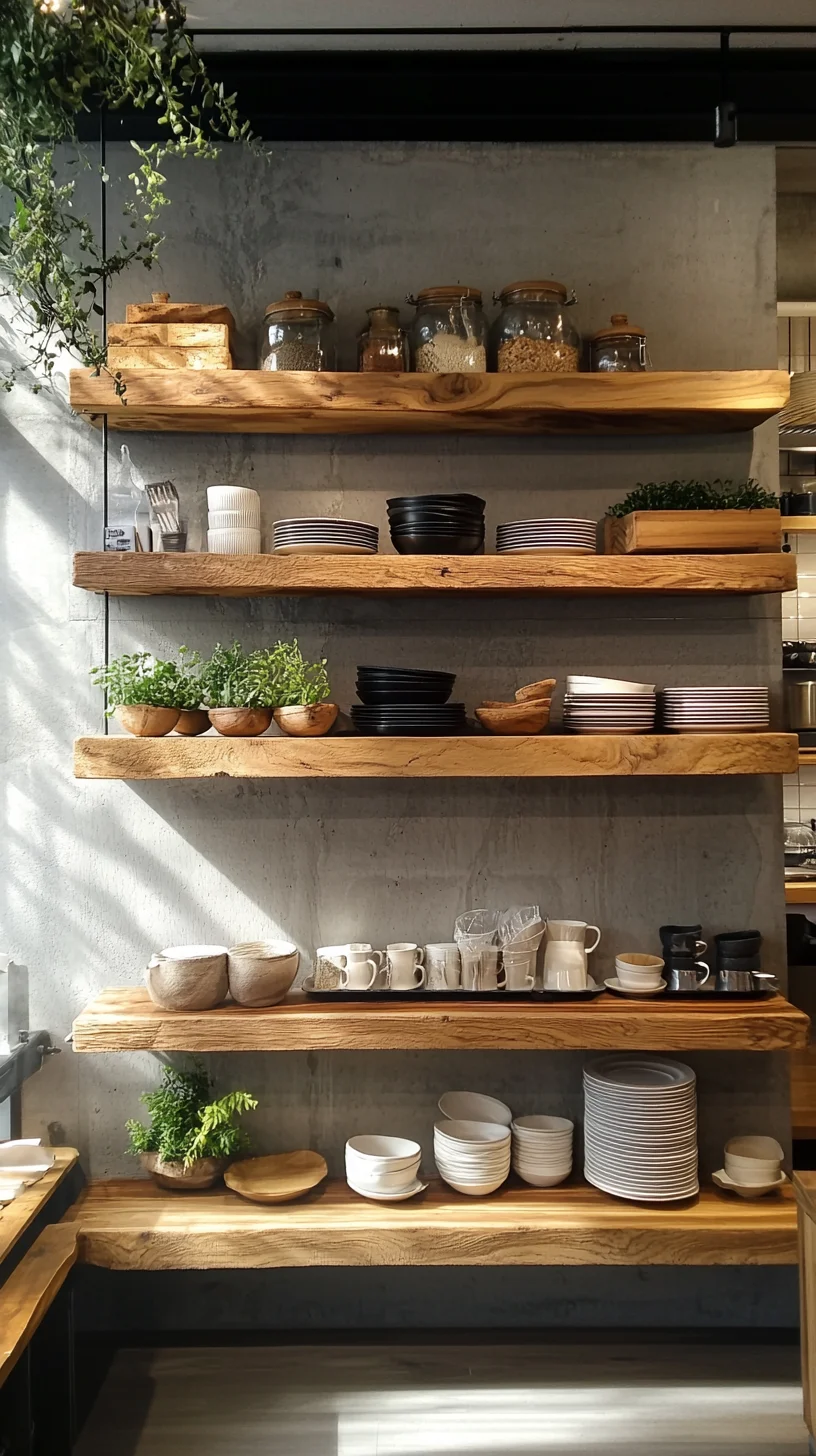 Elevate Your Space with Rustic Open Shelving: Style Meets Functionality