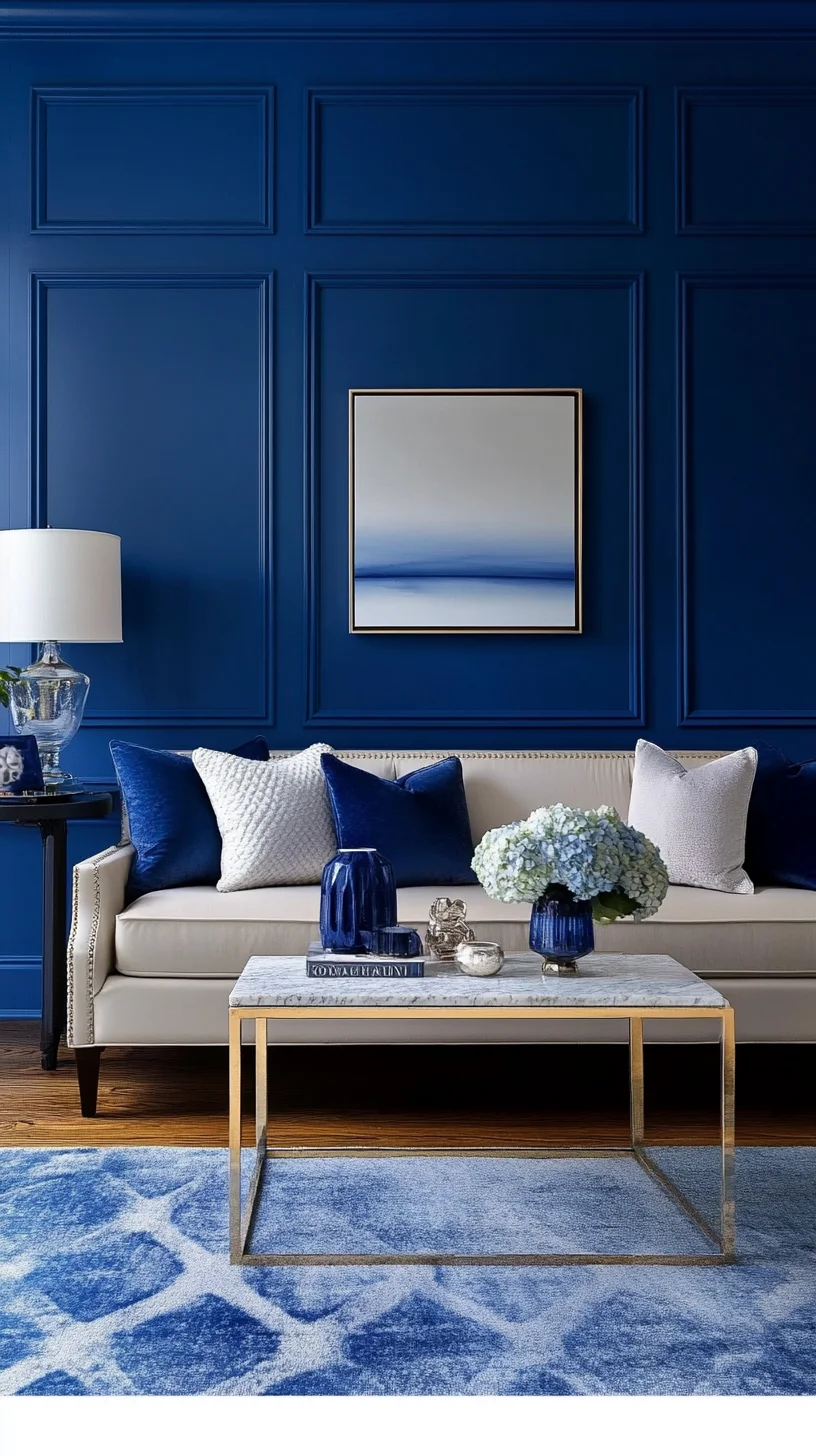 Elevate Your Space with Striking Navy Blue Elegance