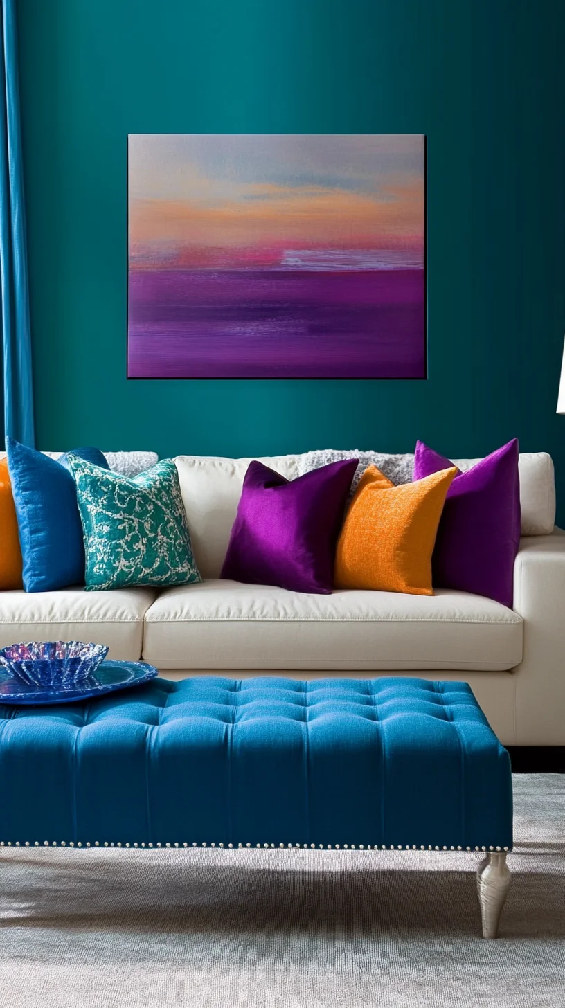 Elevate Your Space with Vibrant Jewel Tones and Cozy Textures