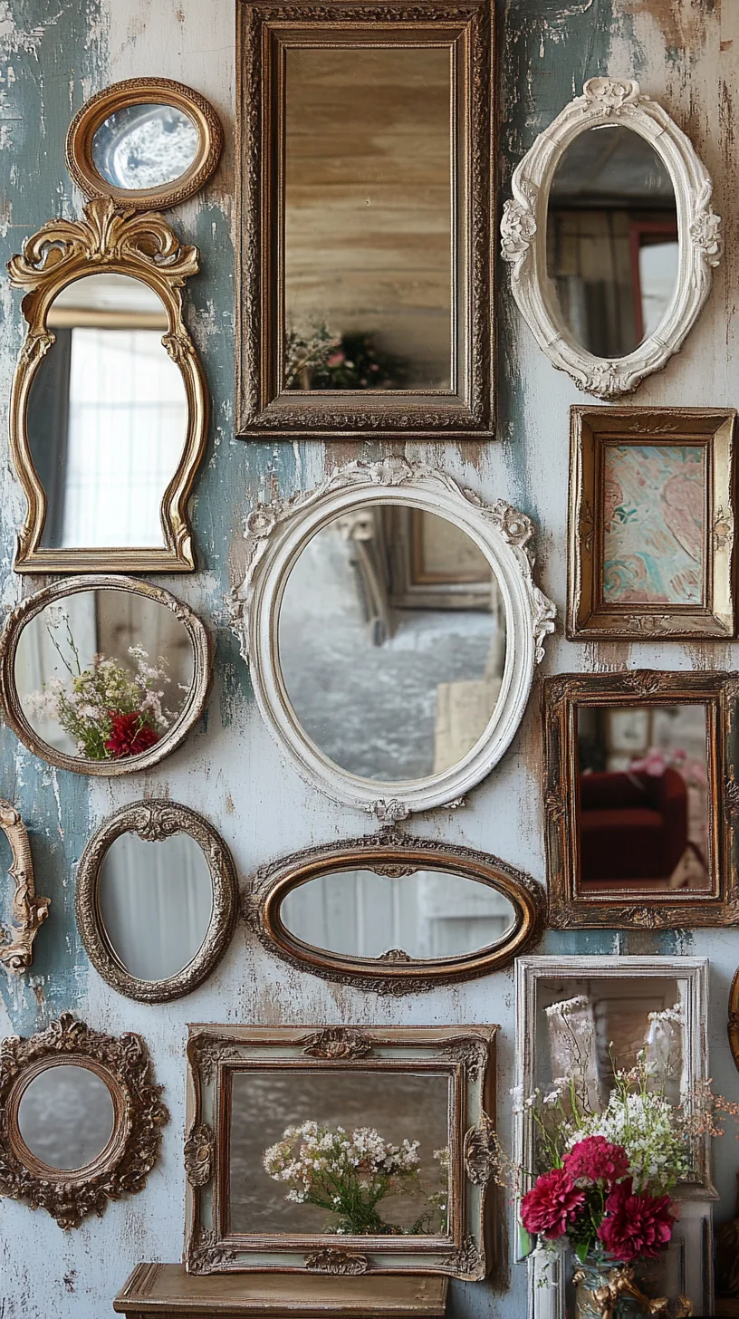 Elevate Your Space with Vintage Mirror Gallery Walls for a Timeless Charm