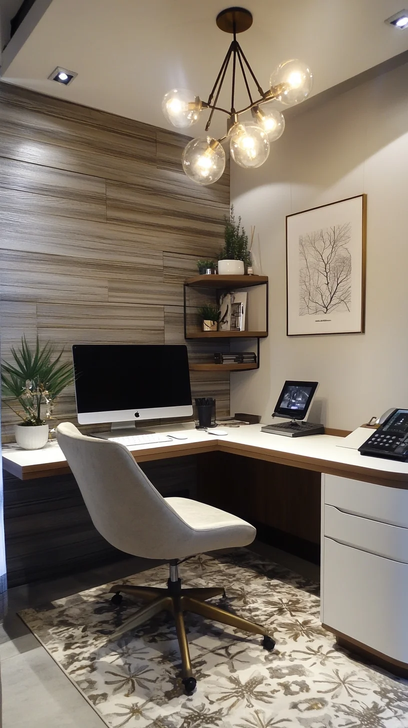 Elevate Your Workspace: Chic Minimalism Meets Cozy Comfort