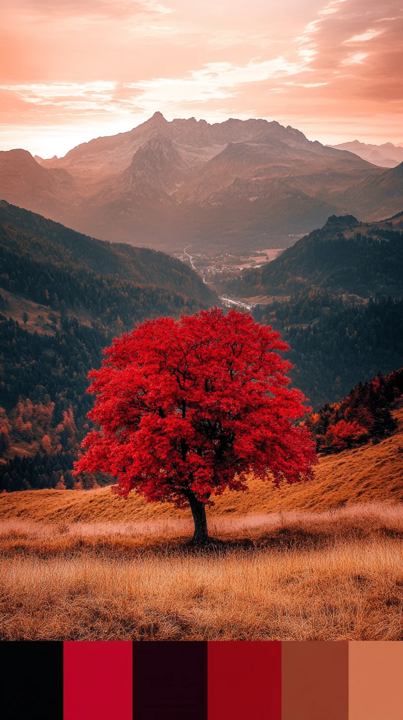 Embrace Autumn Vibes: Stunning Red Tree Inspiration for Your Next Look