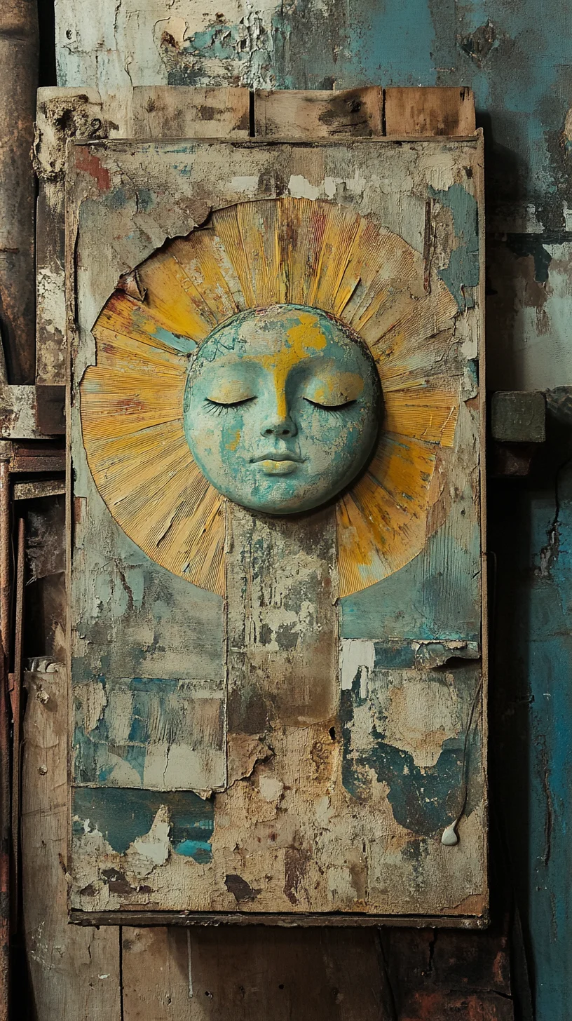 Embrace Bohemian Charm with a Vintage Sun Face Wall Art