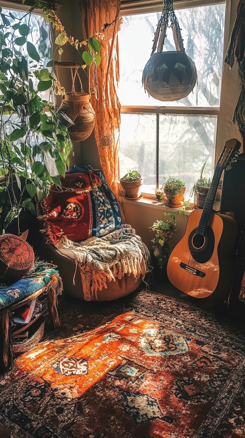 Embrace Bohemian Vibes: A Cozy Sanctuary Filled with Warmth and Nature