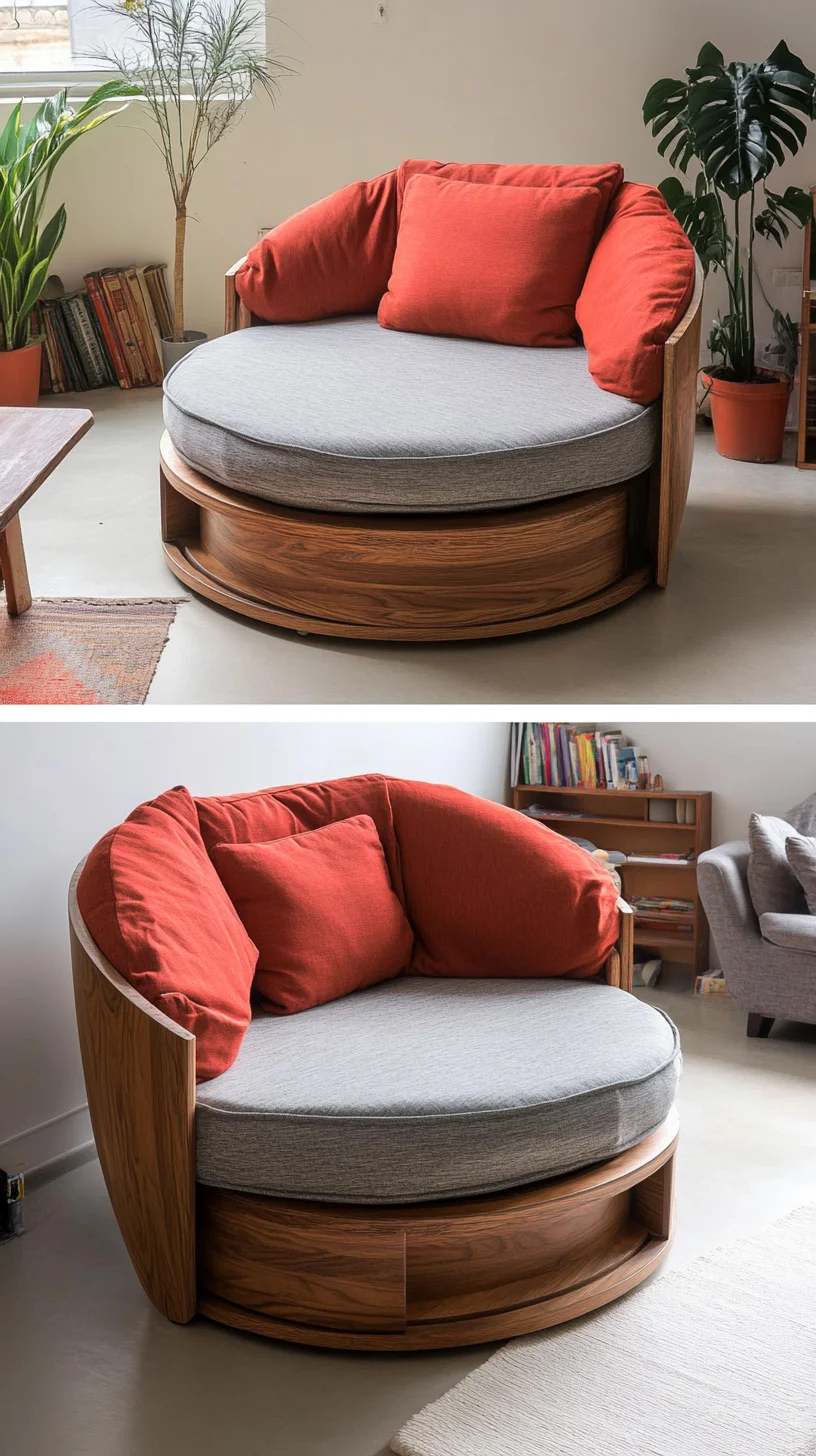 Embrace Comfort: The Cozy, Modern Circular Lounge Chair