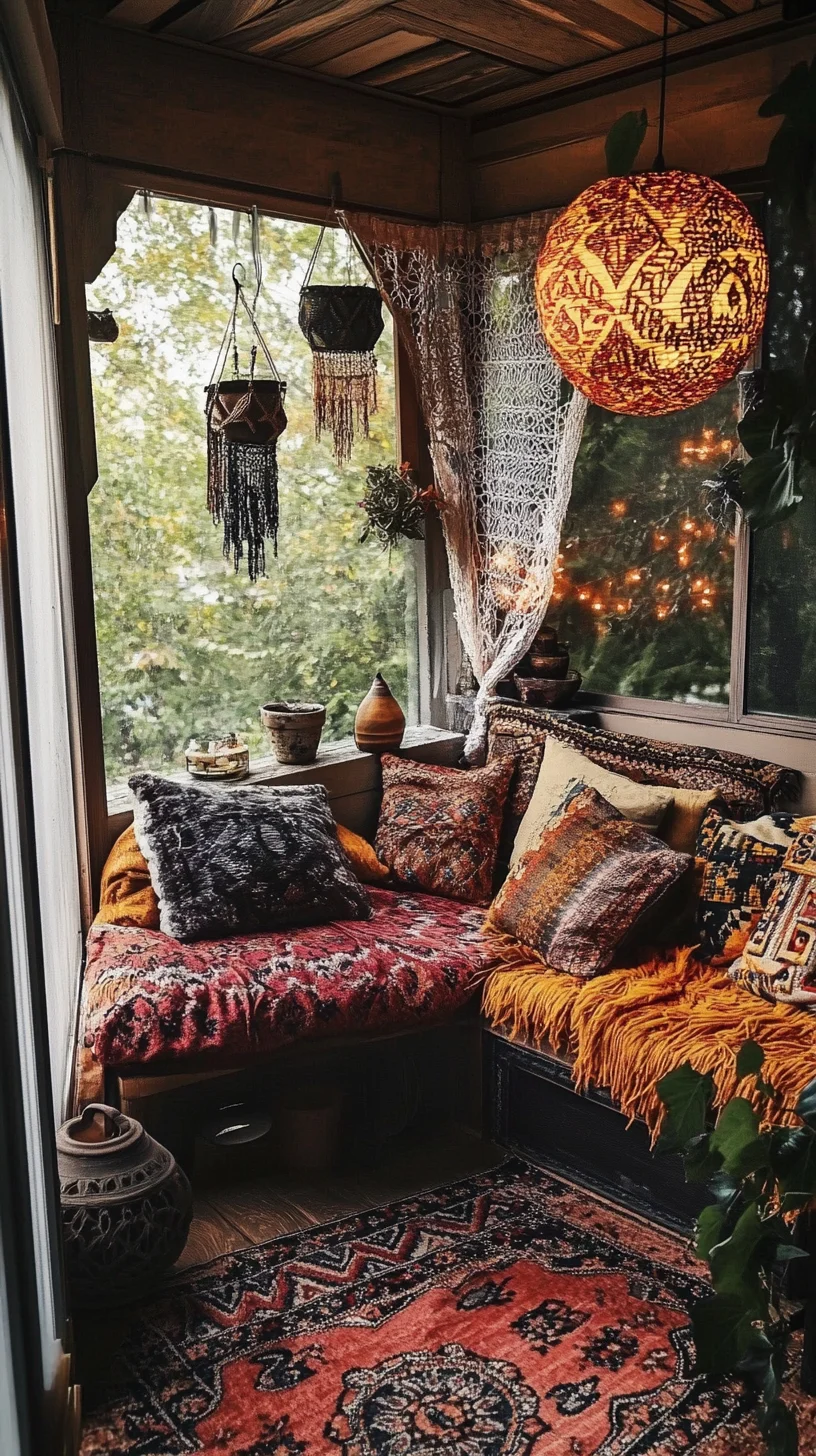 Embrace Cozy Bohemian Vibes with a Lush, Textured Reading Nook