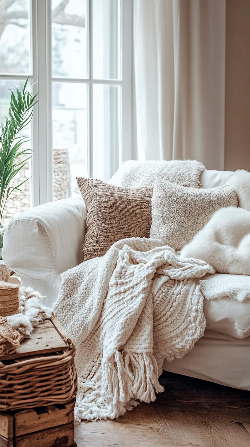 Embrace Cozy Chic: Transform Your Space with Soft Textures and Neutral Tones