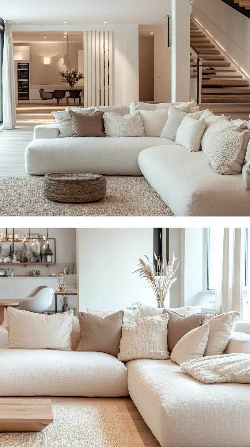 Embrace Cozy Elegance with Neutral Textures for a Chic Living Space