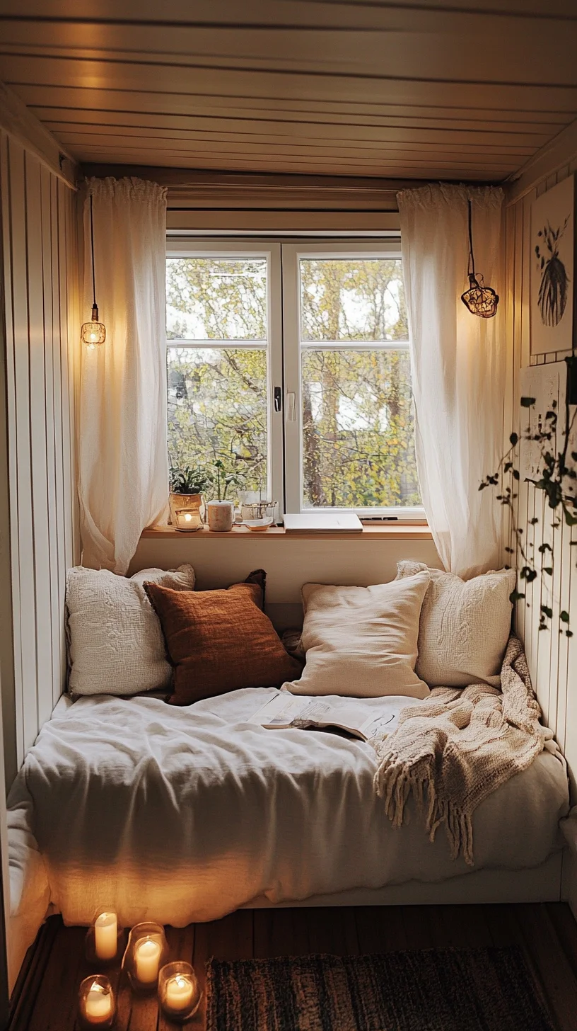 Embrace Cozy Serenity: The Perfect Window Nook for Relaxation and Reflection