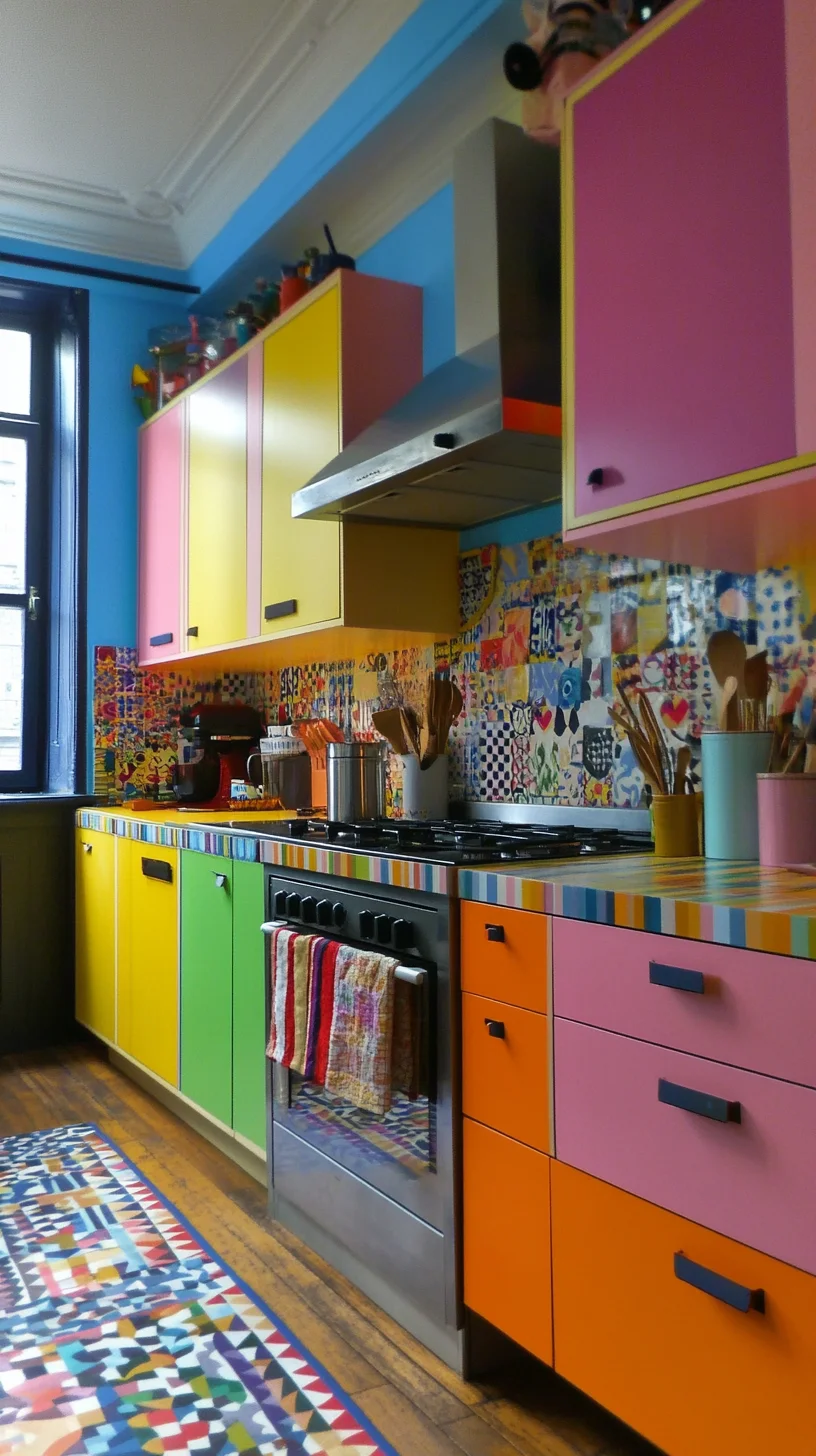 Embrace Eclectic Chic: A Colorful Kitchen that Sparks Joy