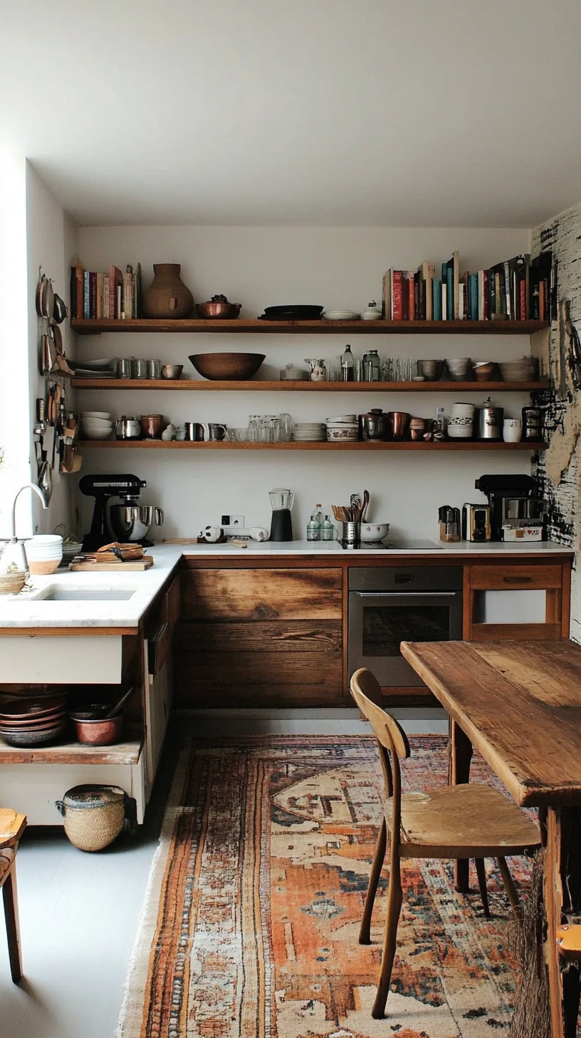 Embrace Minimal Rustic Charm: A Warm and Inviting Kitchen Oasis