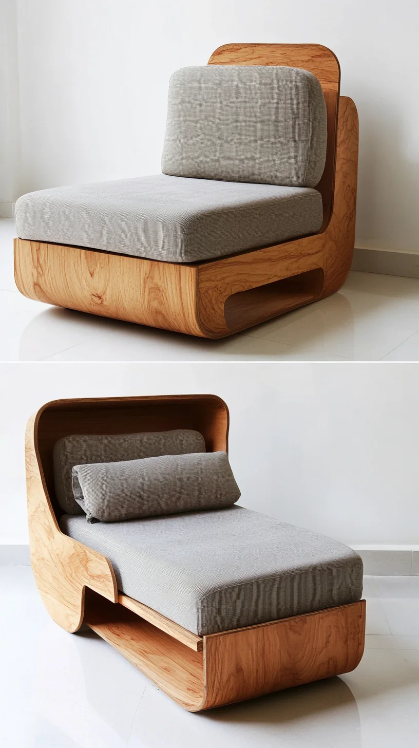 Embrace Minimalism: The Versatile Wooden Lounge Chair That Transforms Your Space