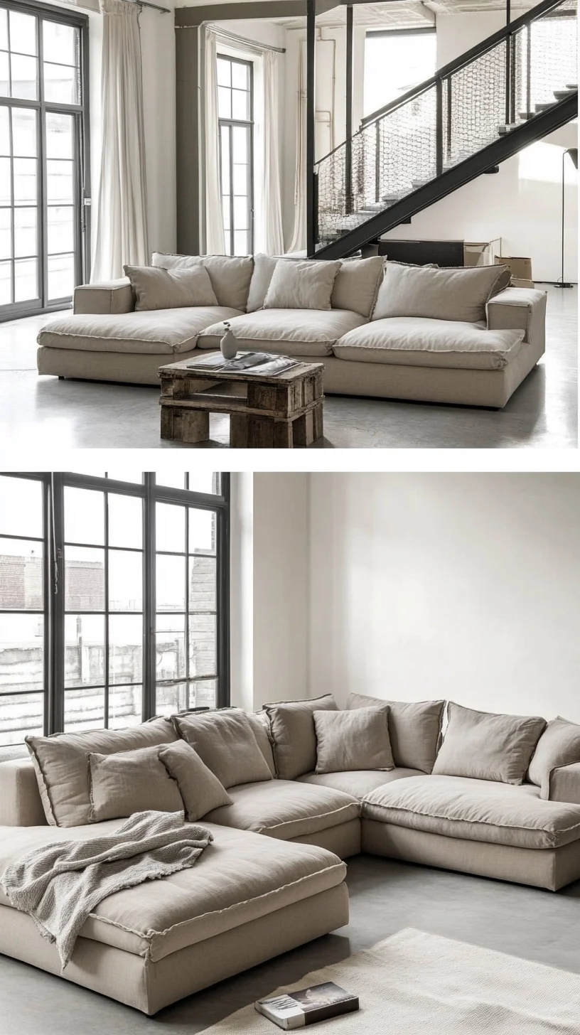 Embrace Minimalist Comfort with This Chic Modular Sofa Design