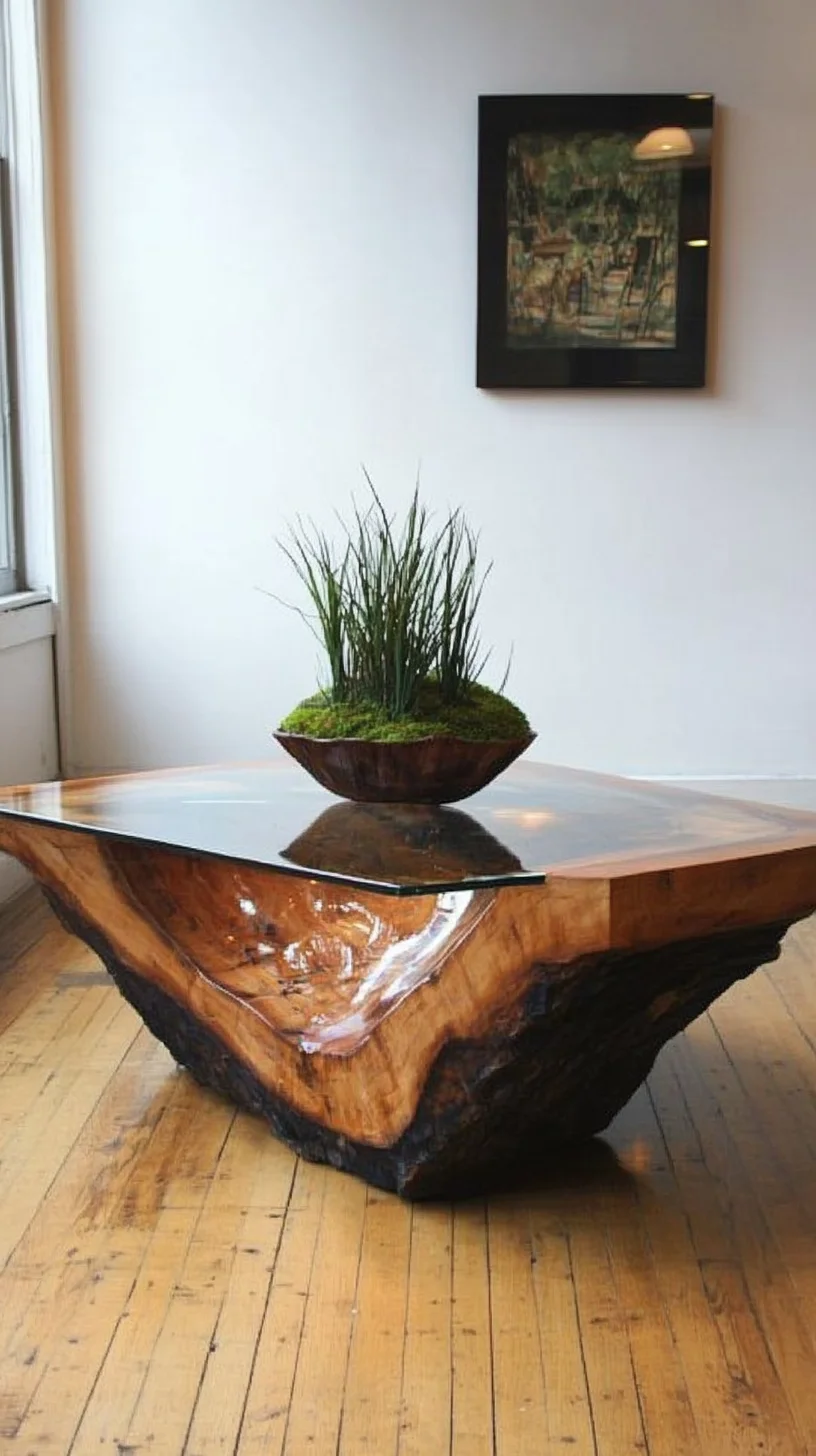 Embrace Nature with a Stunning Live Edge Coffee Table for Rustic Elegance