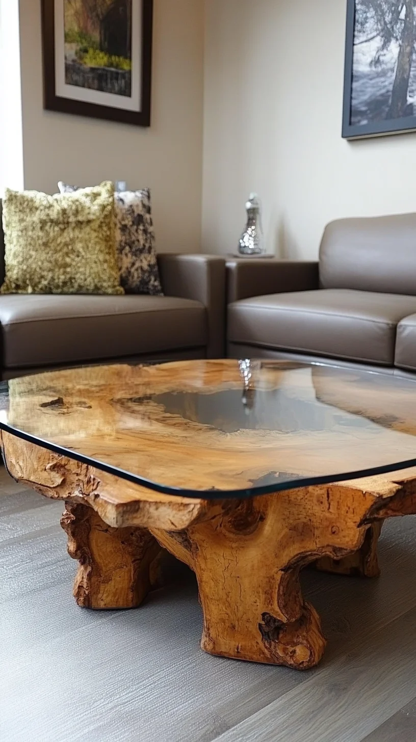 Embrace Nature's Elegance with a Stunning Live Edge Coffee Table