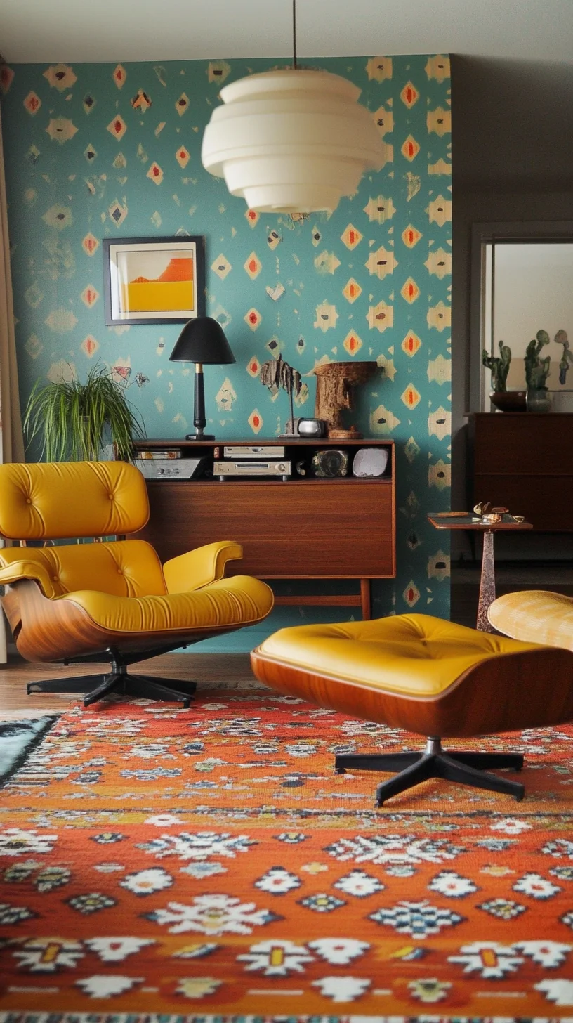 Embrace Retro Chic: A Bold Mix of Color and Comfort in Home Decor