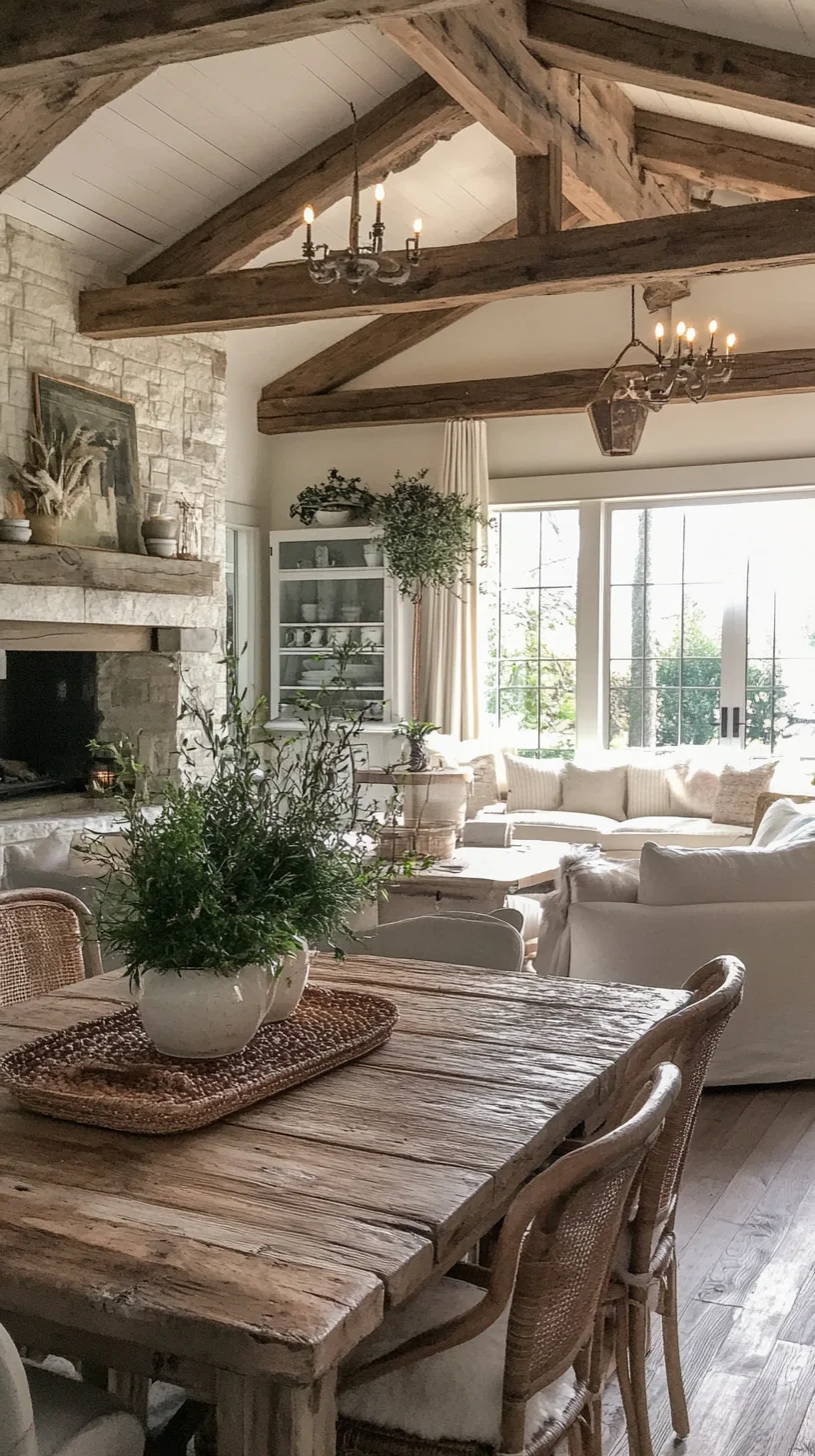 Embrace Rustic Elegance: A Cozy Blend of Natural Materials and Modern Comfort