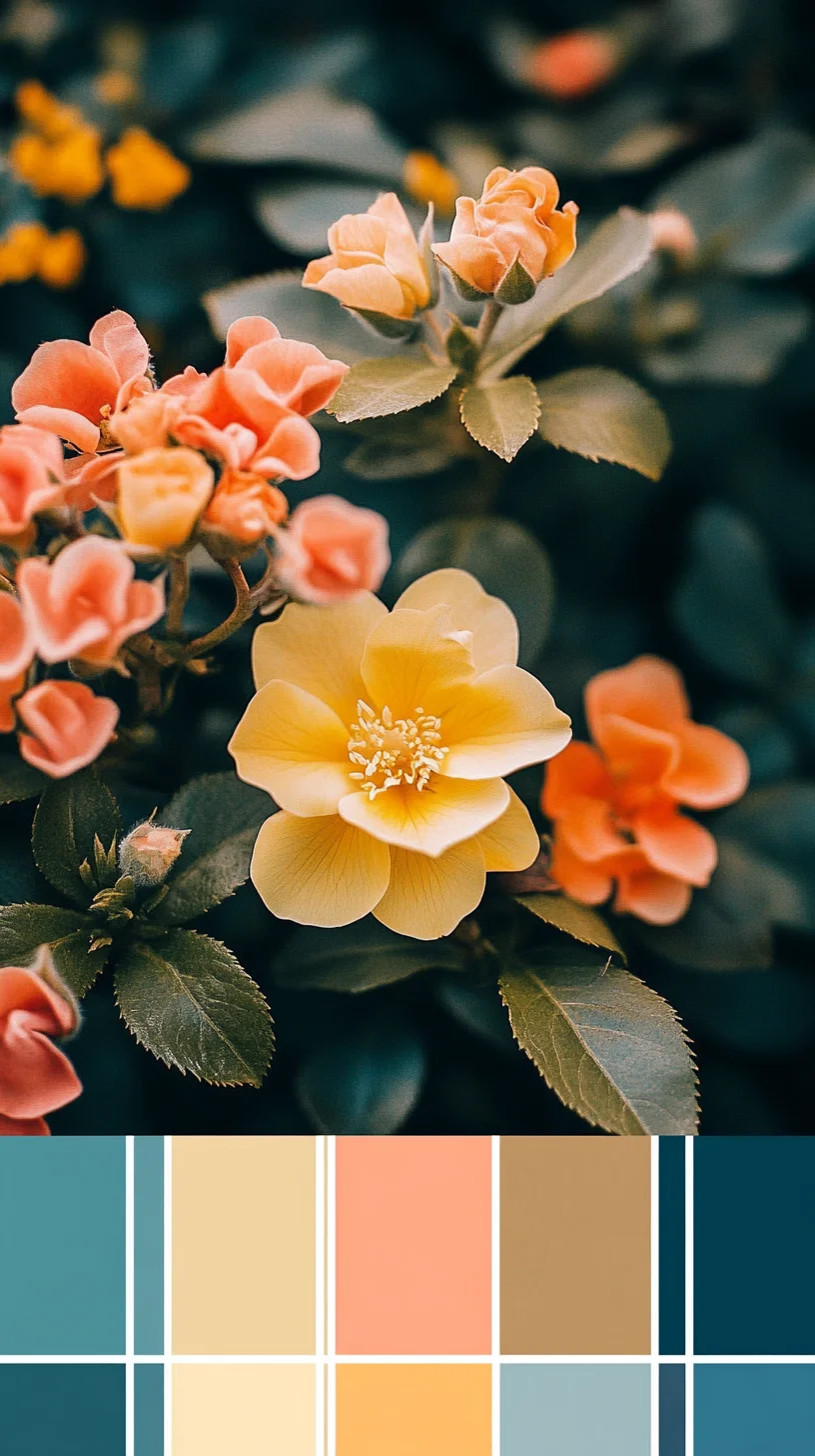 Embrace the Floral Aura: Captivating Yellow and Peach Hair Inspiration