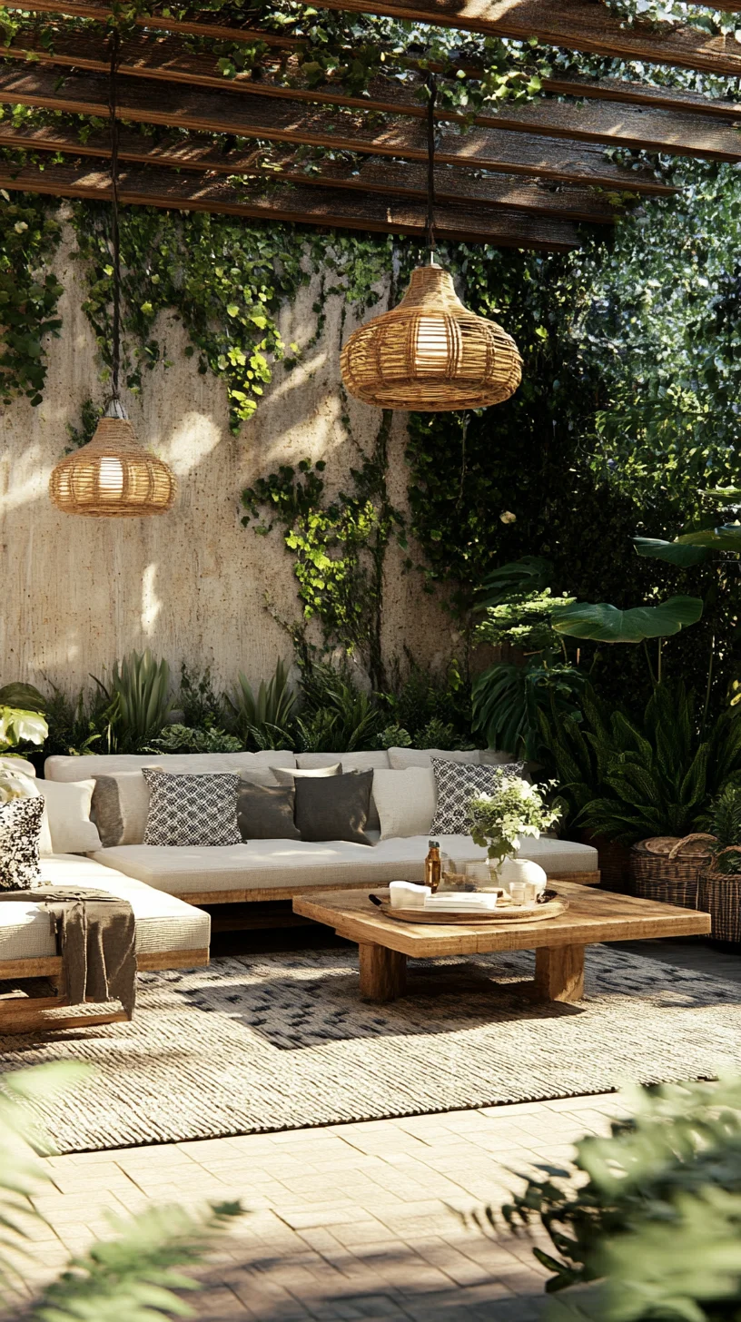 Embrace the Serenity: Elegant Bohemian Outdoor Oasis for Relaxation