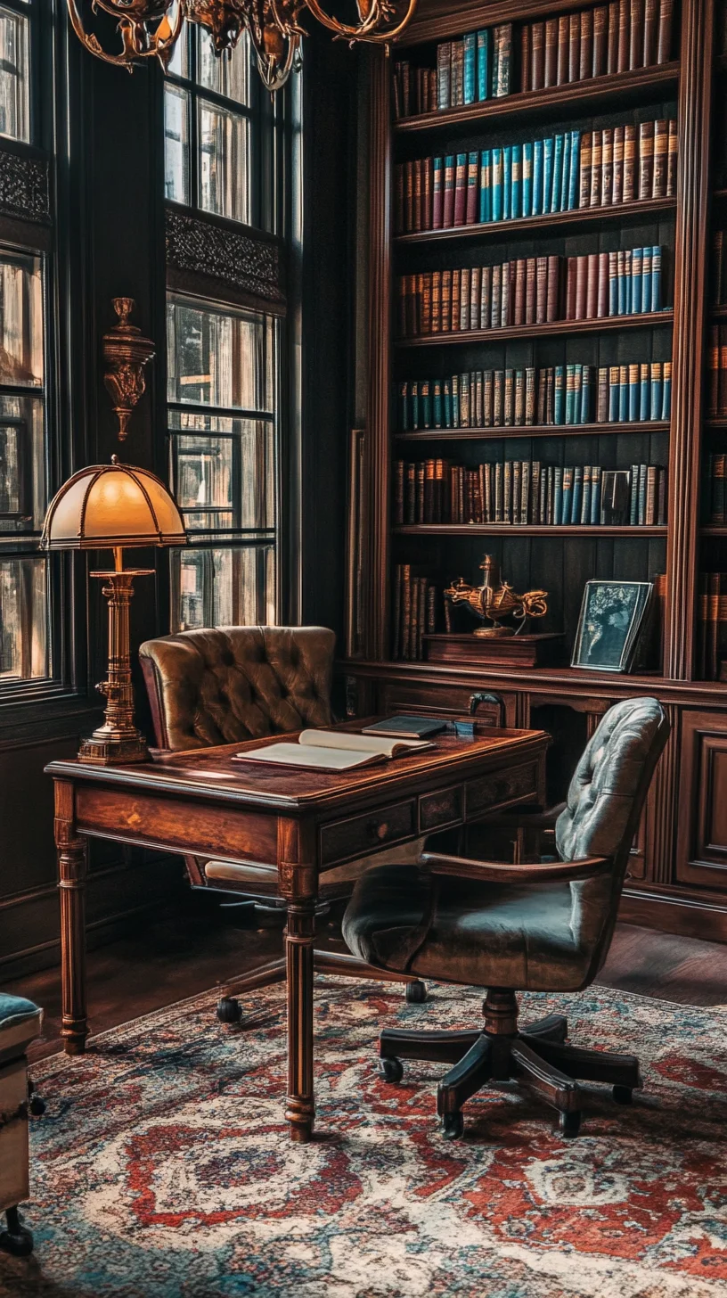 Embrace Timeless Elegance: A Luxurious Library Office Space Design