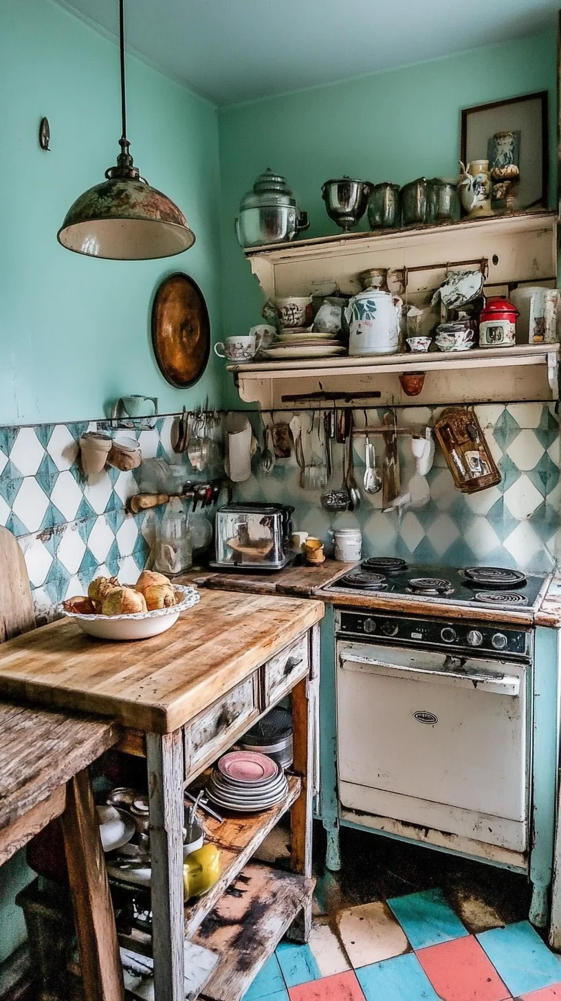 Embrace Vintage Charm: A Cozy Retro Kitchen Style