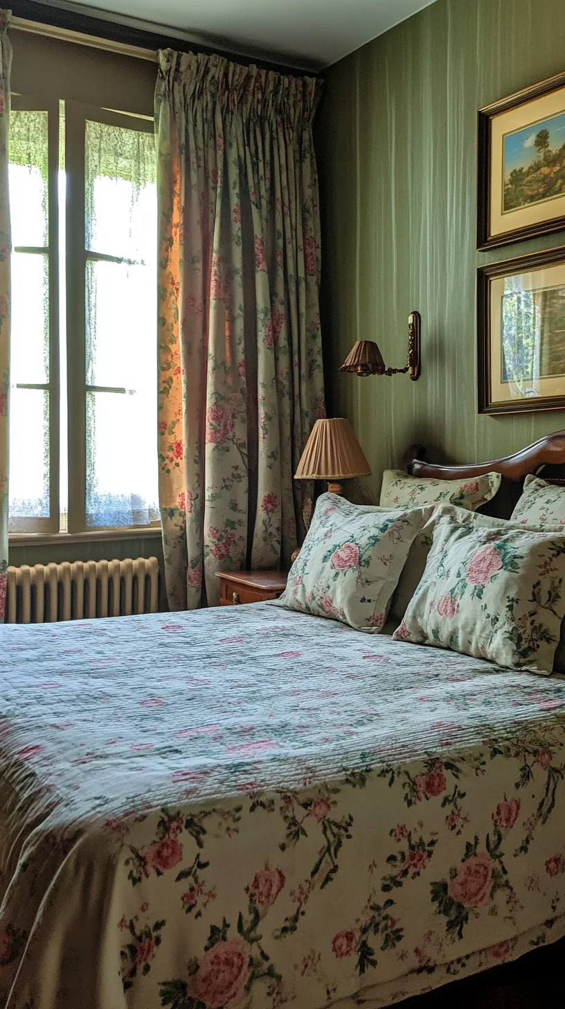 Embrace Vintage Charm with Floral Fabrics in Your Bedroom Retreat