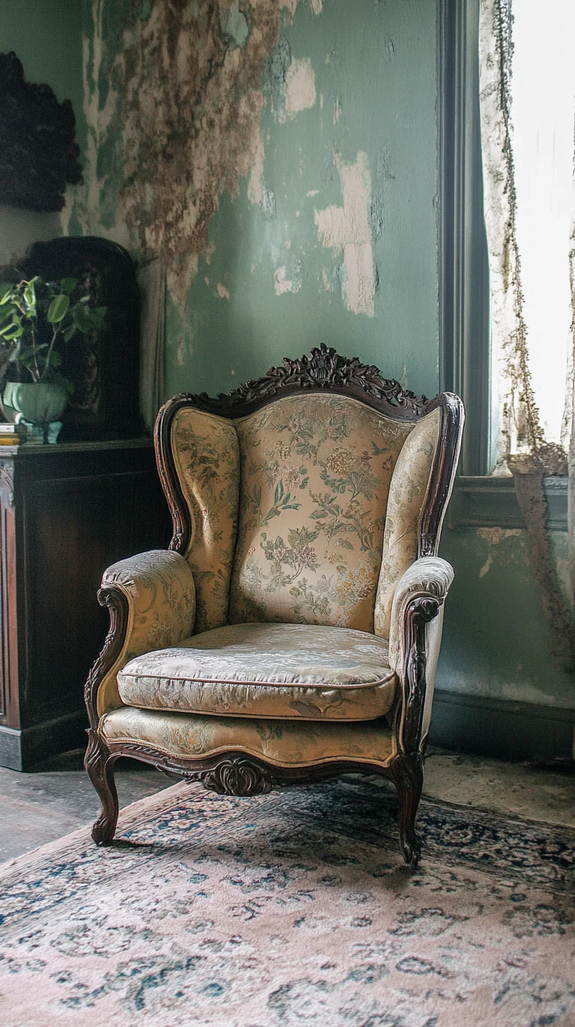 Embrace Vintage Elegance with a Timeless Upholstered Wingback Chair