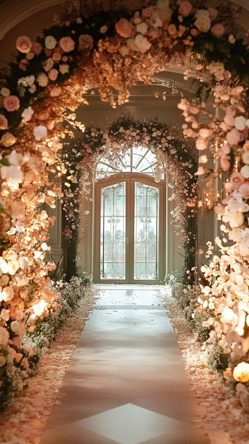 Enchanting Floral Aisle: Transform Your Space with Romantic Chic Decor