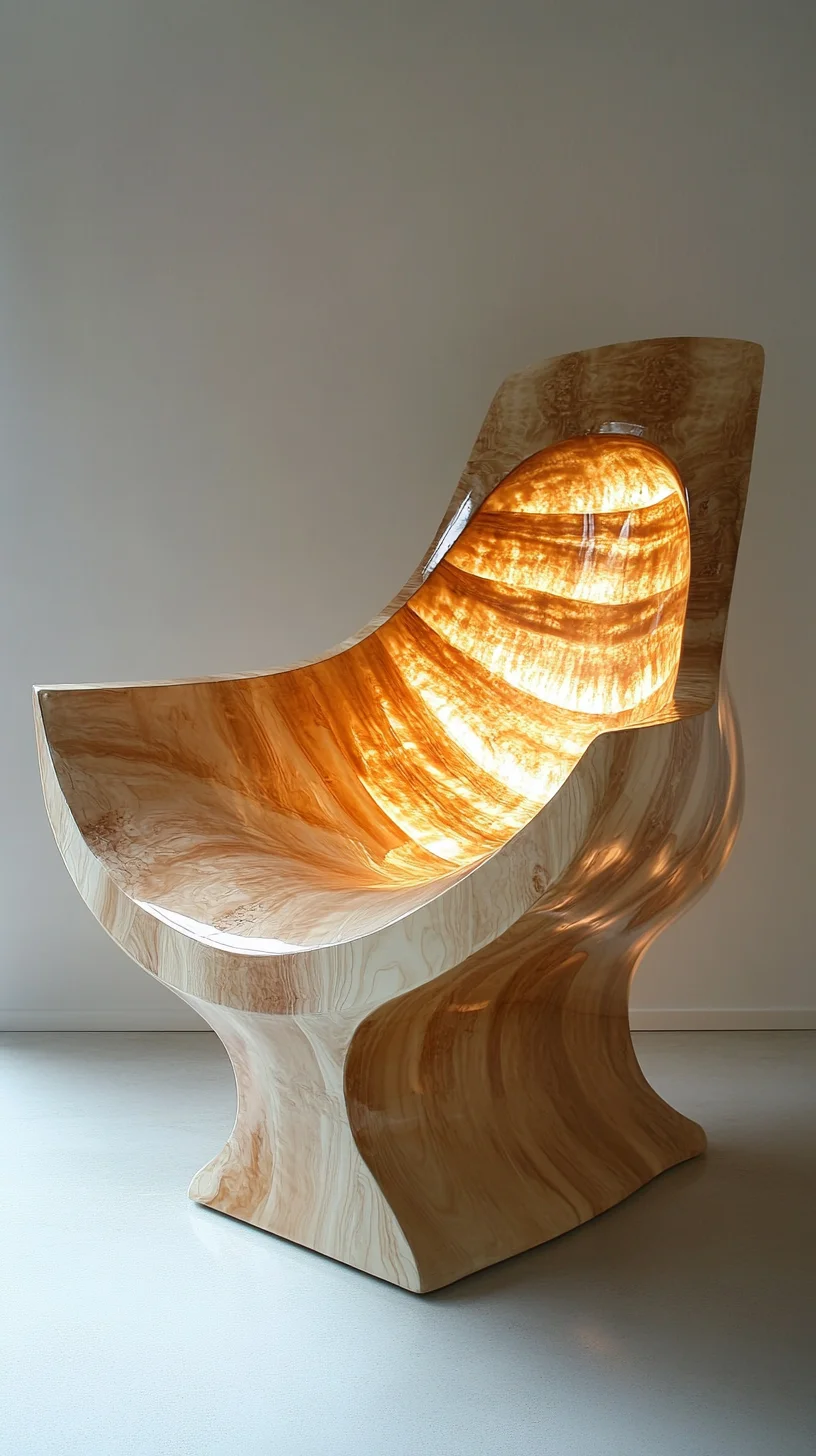 Illuminate Your Space: Discover the Stunning Glow of Sculptural Wood Furniture