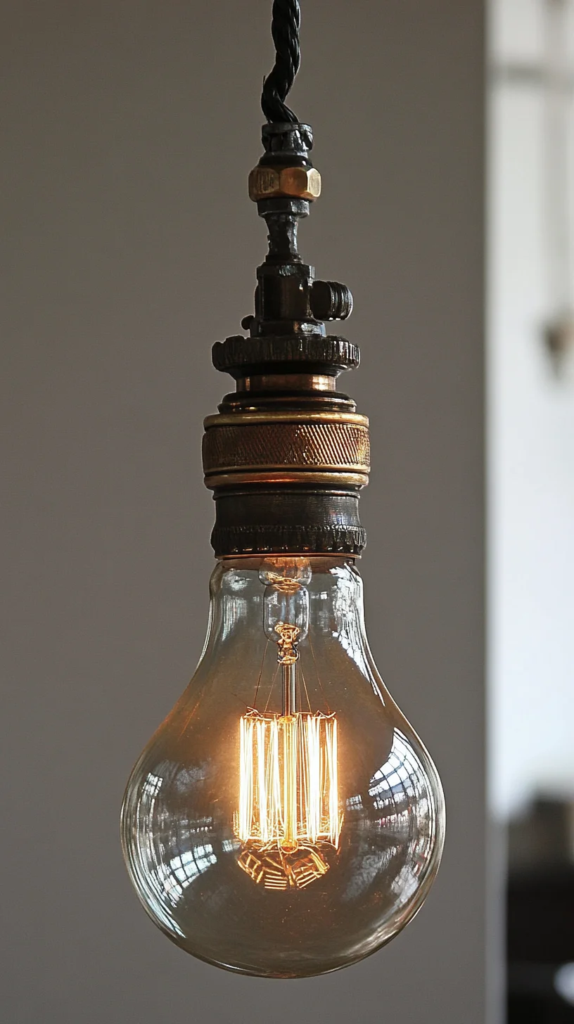 Illuminate Your Space with Vintage Elegance: The Industrial Chic Light Fixture