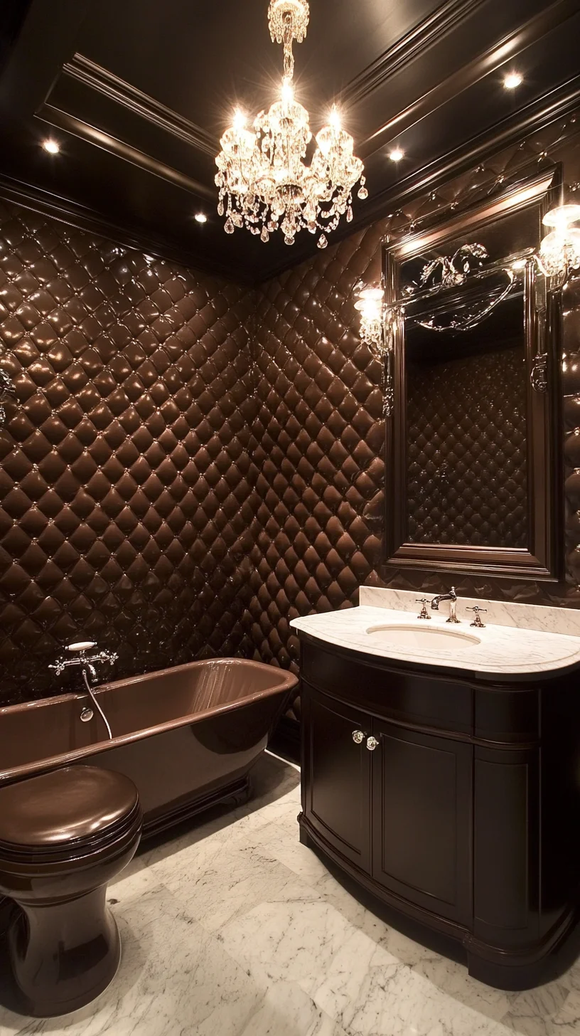 Luxurious Chocolate Elegance: Transform Your Bathroom into a Stylish Sanctuary