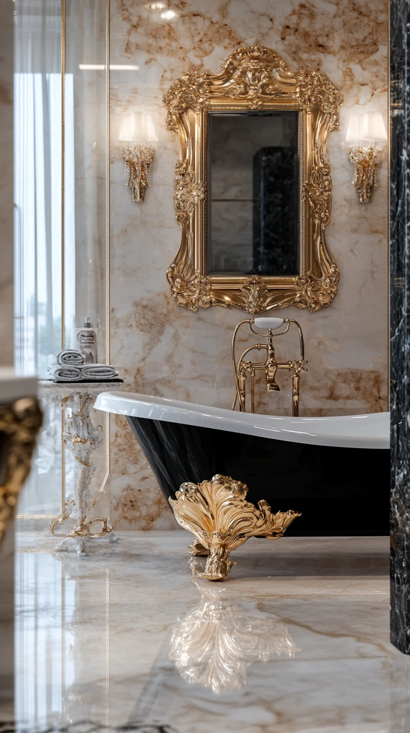 Luxurious Classic Glam: Elevate Your Bathroom with Opulent Design Elements