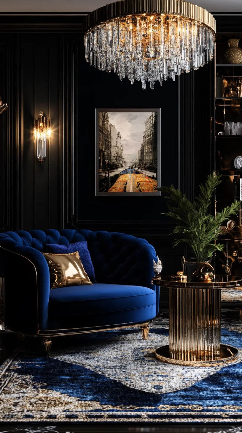 Luxurious Elegance: How to Achieve a Chic Dark Glam Living Room