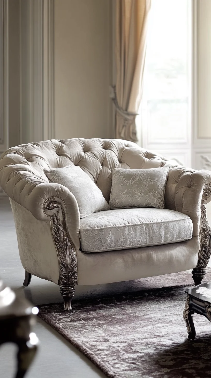 Luxurious Elegance: The Timeless Charm of a Tufted Accent Chair