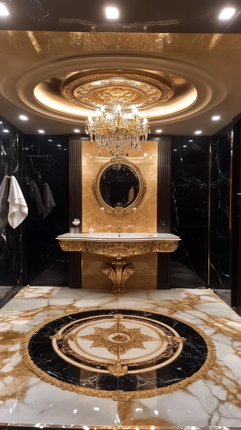 Luxurious Elegance: Transform Your Bathroom with Opulent Gold Accents