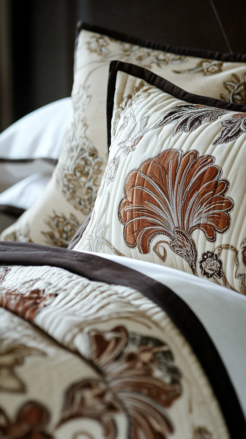 Luxurious Floral Elegance: Transform Your Space with Textured Bedding