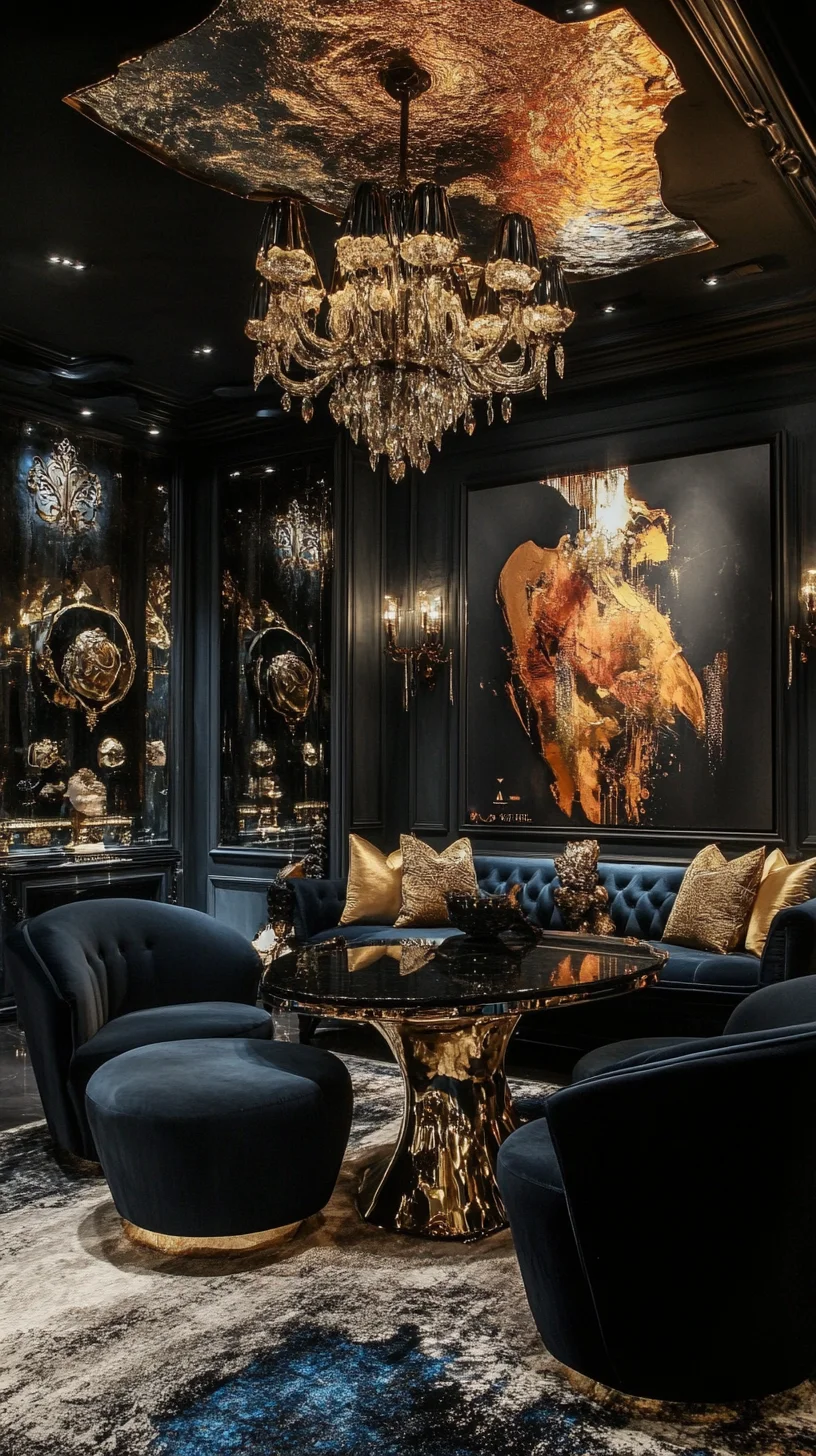 Luxurious Glamour: Elevate Your Space with Dark Elegance