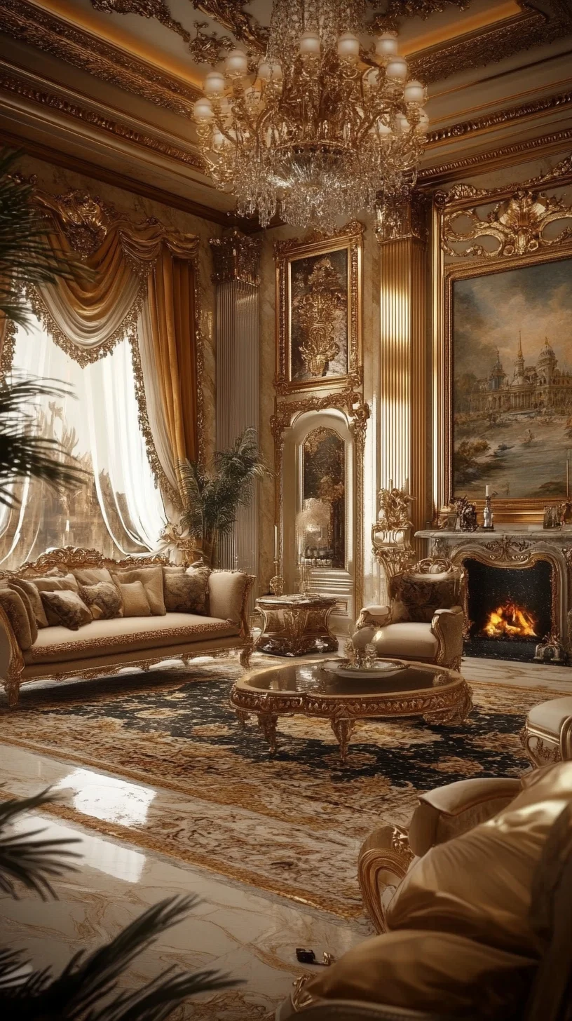 Luxurious Gold and Cream Elegance: Transform Your Space into a Regal Retreat