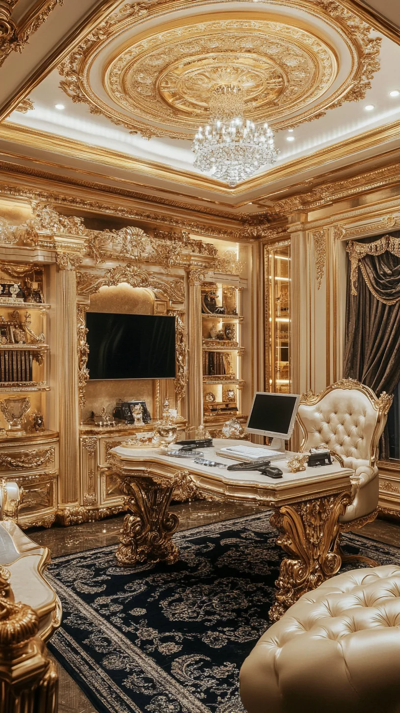 Luxurious Gold Elegance: Transform Your Space Into a Regal Retreat