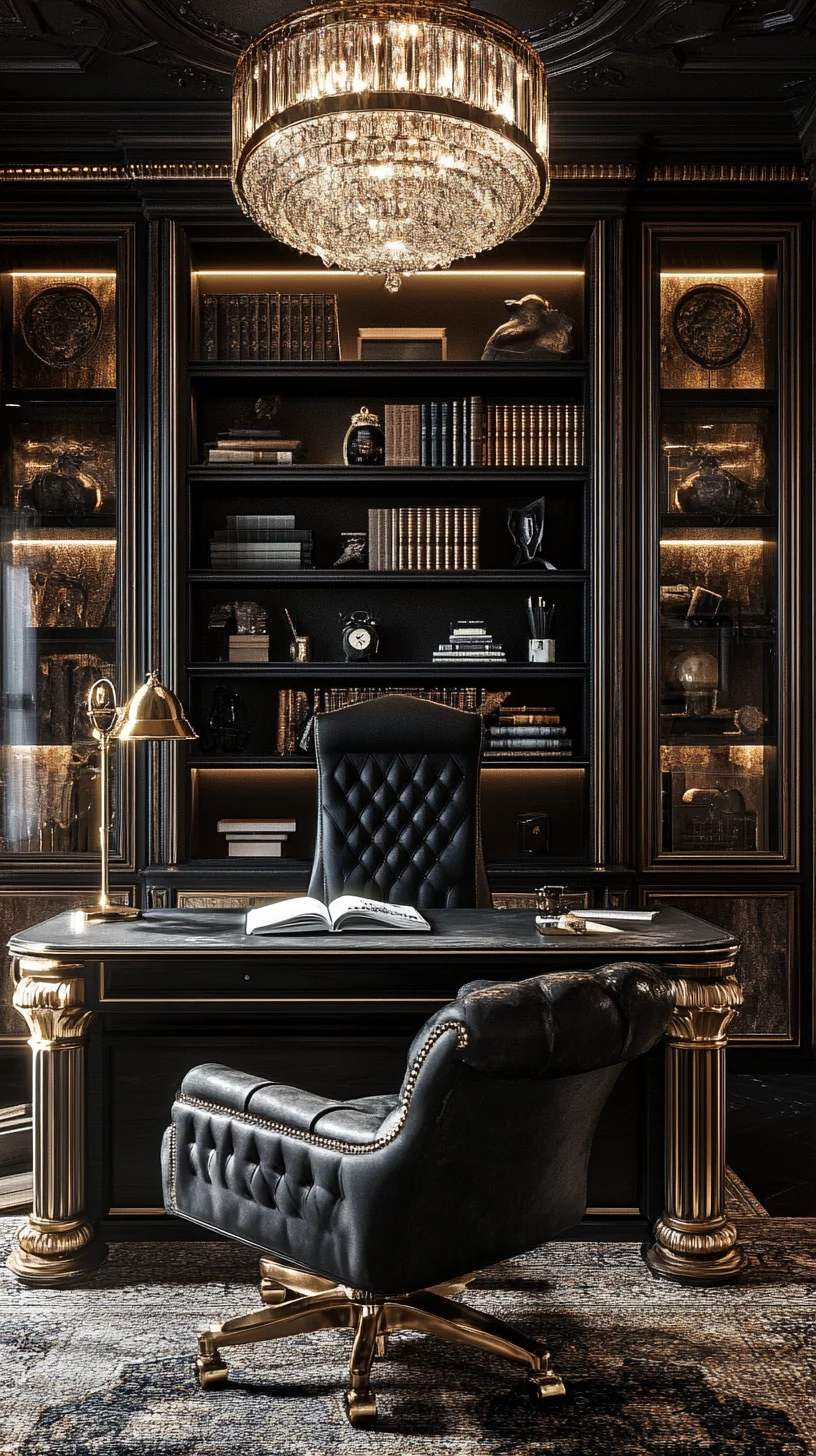 Luxurious Office Elegance: A Perfect Blend of Classic and Modern Design