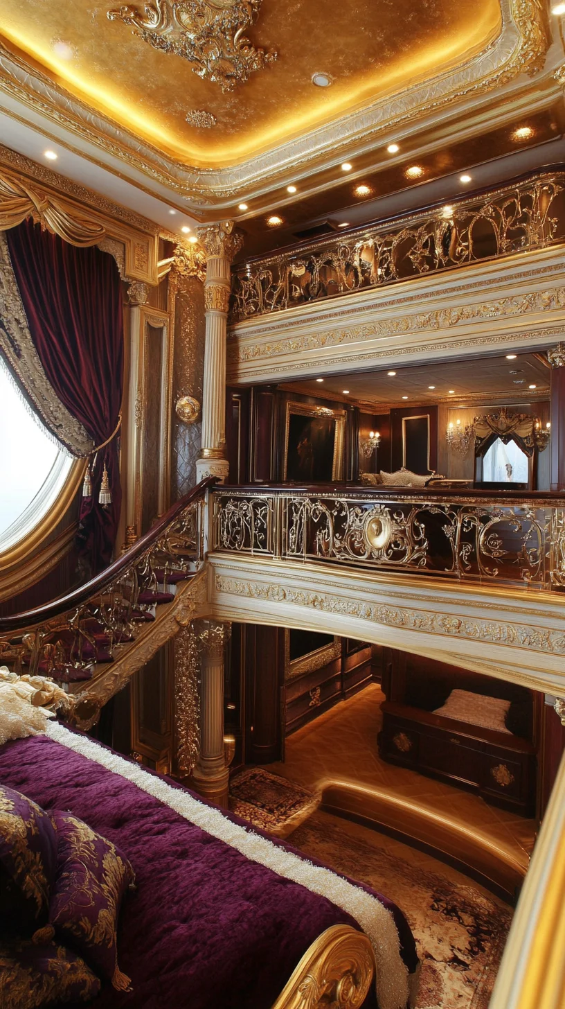 Luxurious Opulence: Transform Your Space with Regal Gold and Deep Purple Accents