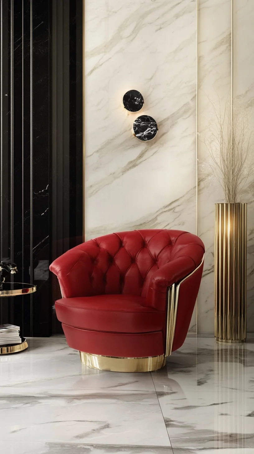 Luxurious Red Elegance: Embrace Chic Comfort with a Touch of Glamour