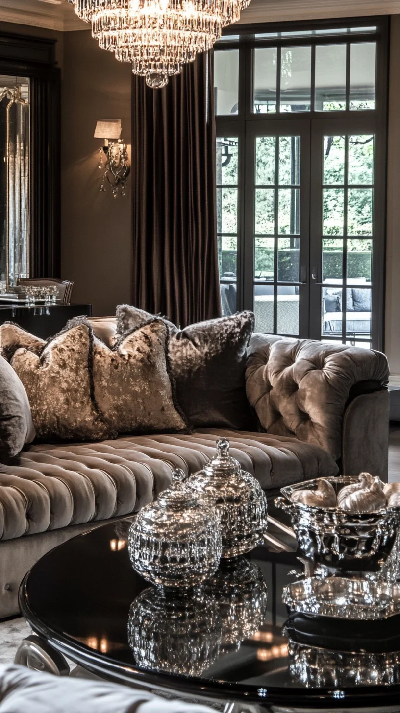 Luxurious Velvet Elegance: Transform Your Living Room into a Chic Retreat