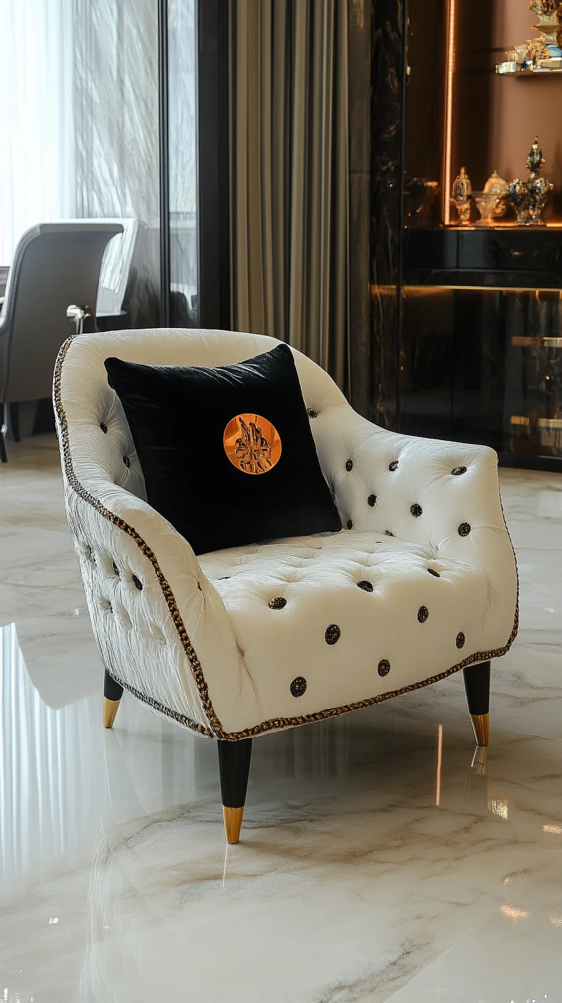 Luxuriously Plush: Elevate Your Space with this Elegant Accent Chair