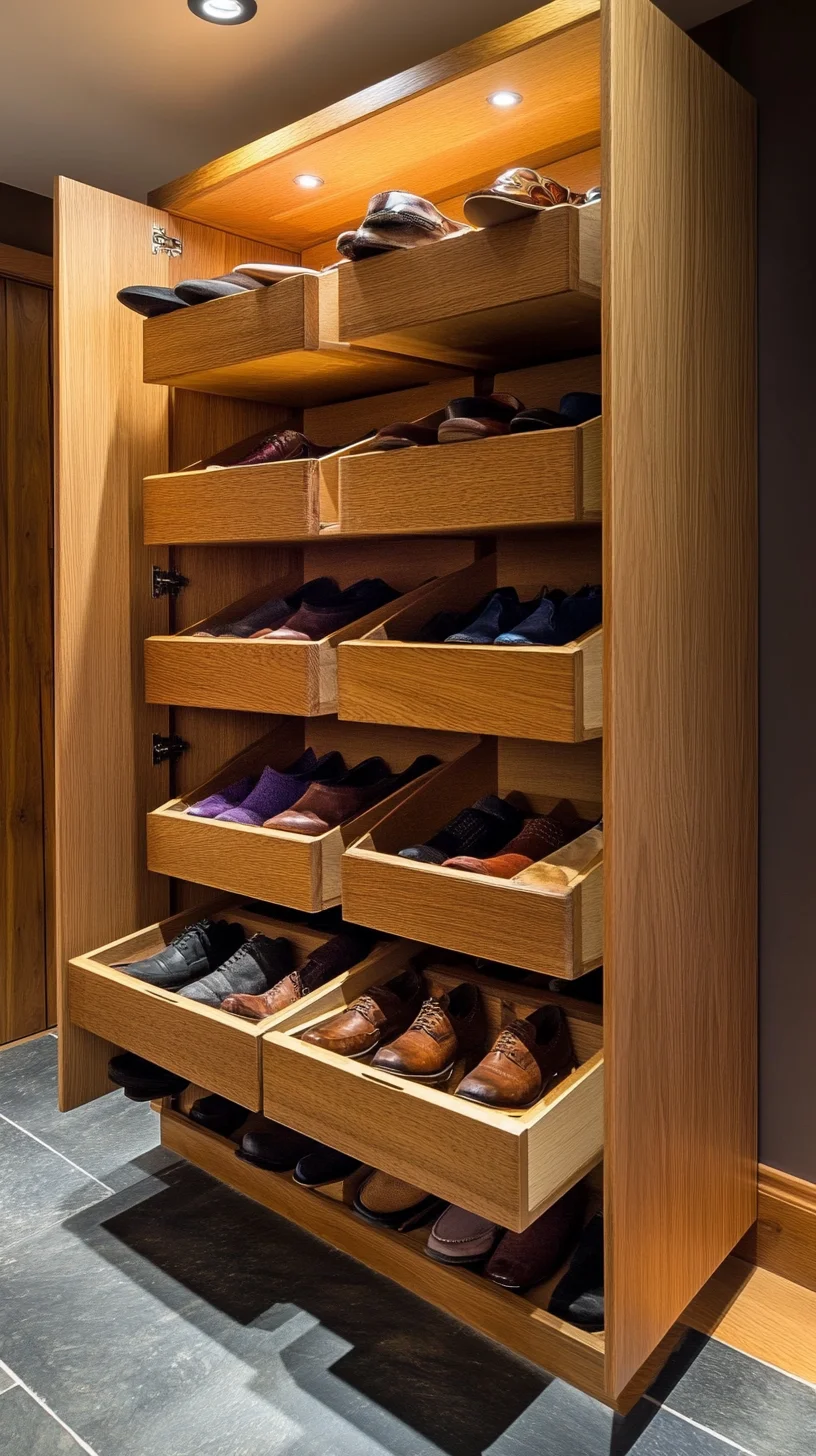 Maximize Space with This Sleek and Stylish Shoe Storage Solution!