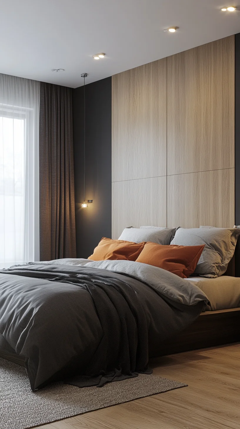 Minimalist Elegance: Transform Your Bedroom with Modern Textures and Warm Tones