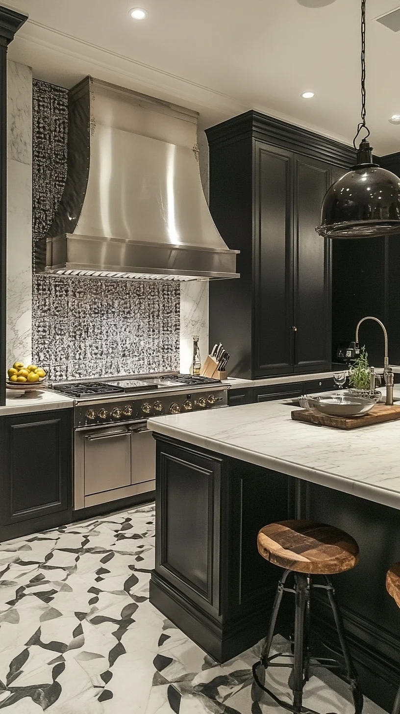 Modern Elegance: The Allure of Black and White Kitchen Designs