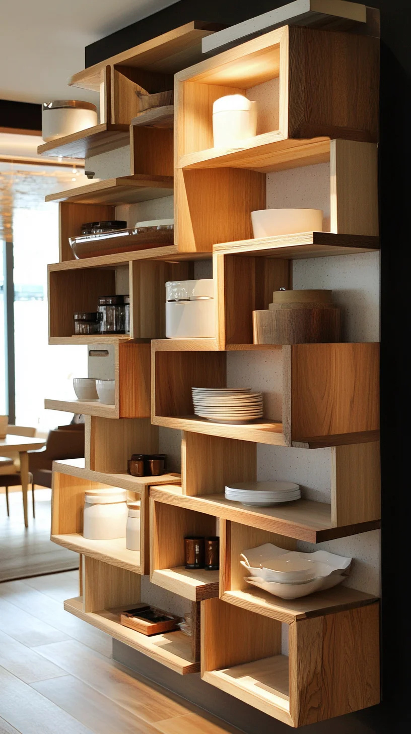 Modern Elegance: Transform Your Space with Artistic Open Shelving